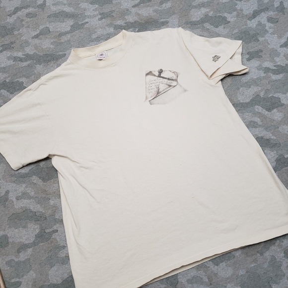 Vintage Religious Delta Shirt Mens Large Beige Short Sleeve Single Stitch USAk - Picture 3 of 12